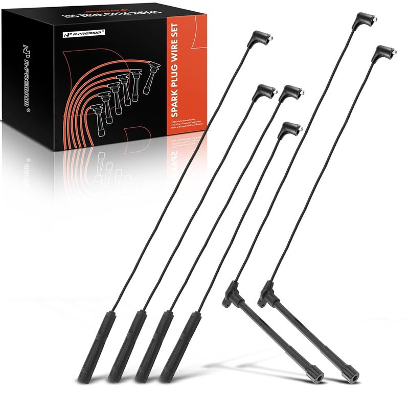 A-Premium Ignition Spark Plug Wires Set of 6 - Image 1