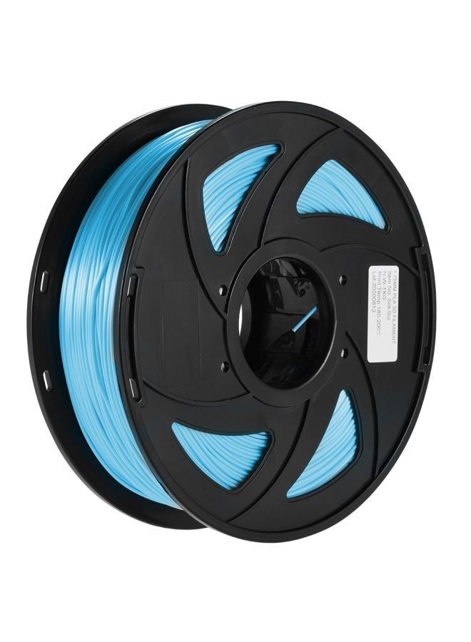 NIBEMINENT Silk PLA 3D Printer Filament Spool Blue  - Image 1
