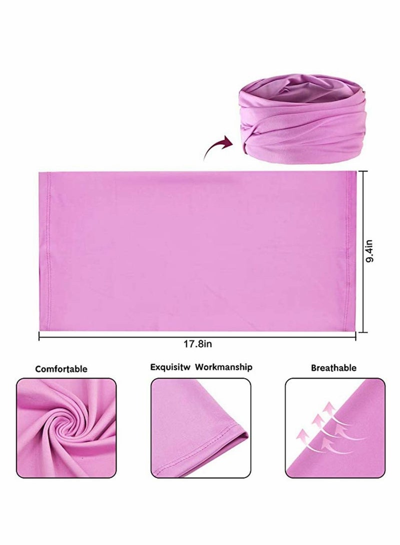 واي آند دي Neck Gaiter Face Scarf Mask 6 PCS Man Women Outdoor Sun UV Protection Windproof Sunscreen Breathable Bandana Balaclava Dust for Fishing Hiking Running Cycling  - Image 3
