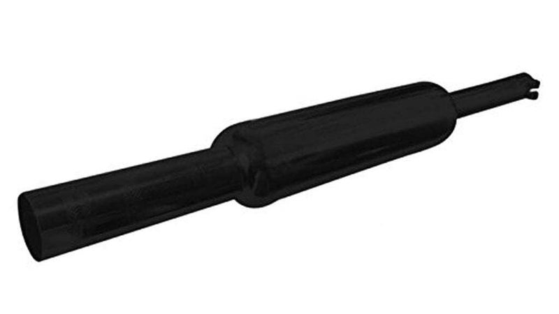 Dhe Best SIL119 Bike Bullet Silencer Short Bottle Mini Punjab Dholki Empty Exhaust Silencer Black for RE Standard Bullet 350 Twin Spark - Image 1