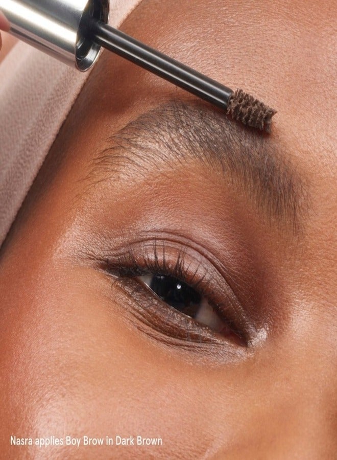 Glossier Boy Brow Volumizing Eyebrow Gel Pomade 3.8g - Dark Brown - for dark brown hair with a warm base tone, Longwear, Fluffy & Full Brows - Image 4