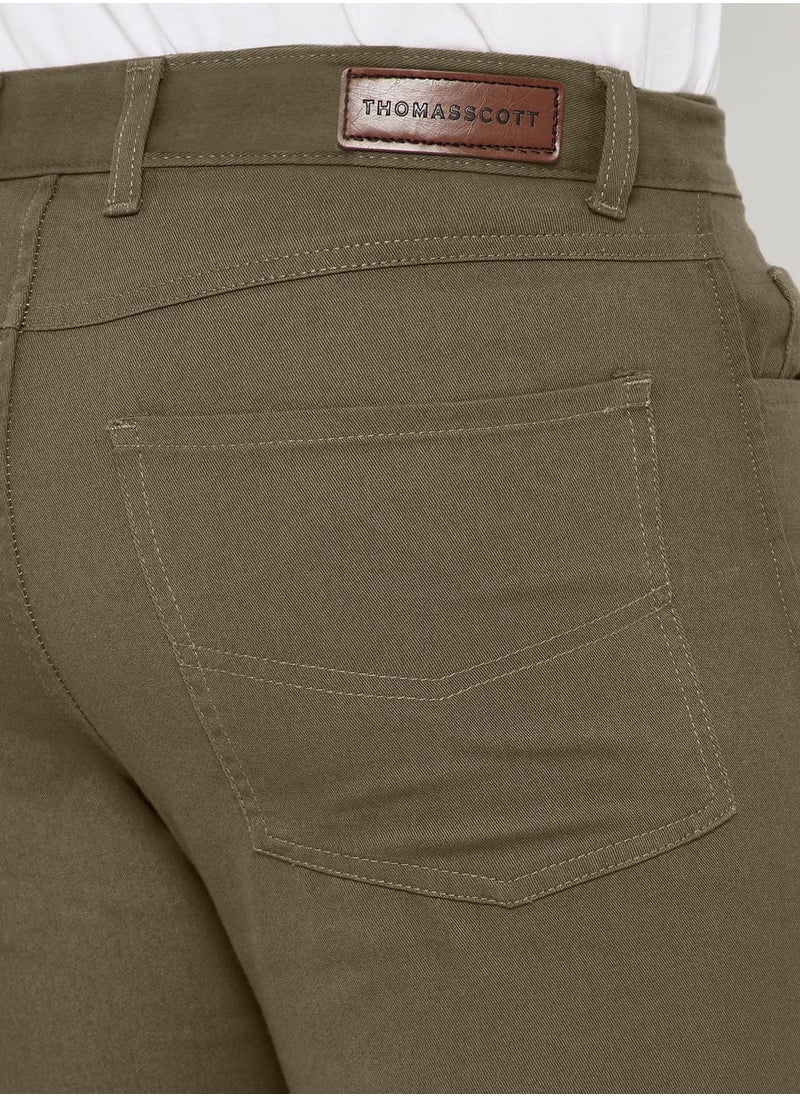 Thomas Scott - Men Khaki Slim Fit Trousers - Image 1
