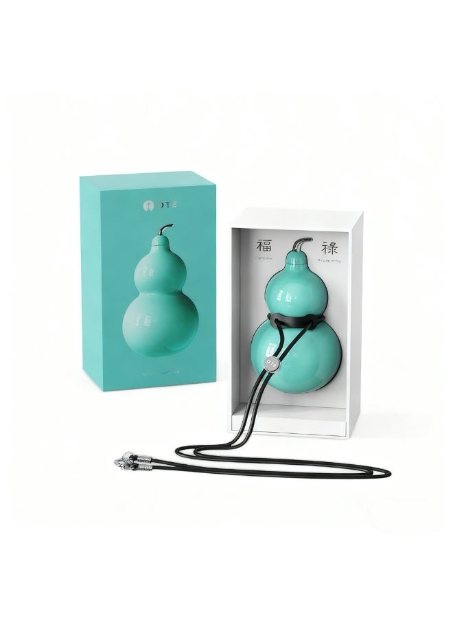 300ml Gourd-Shaped Insulated Water Bottle with Straw, Vacuum Flask with 12H efficient insulation and cooling, Leakproof Stainless Steel Cute Aesthetic Travel Water Bottle Mint Green