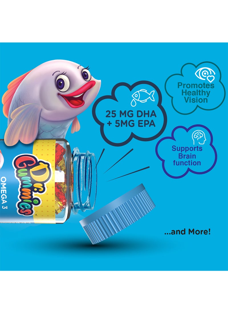 Dr. Gummies Kids Omega 3 With DHA And EPA For Brain And Vision Health 60's  - Image 4