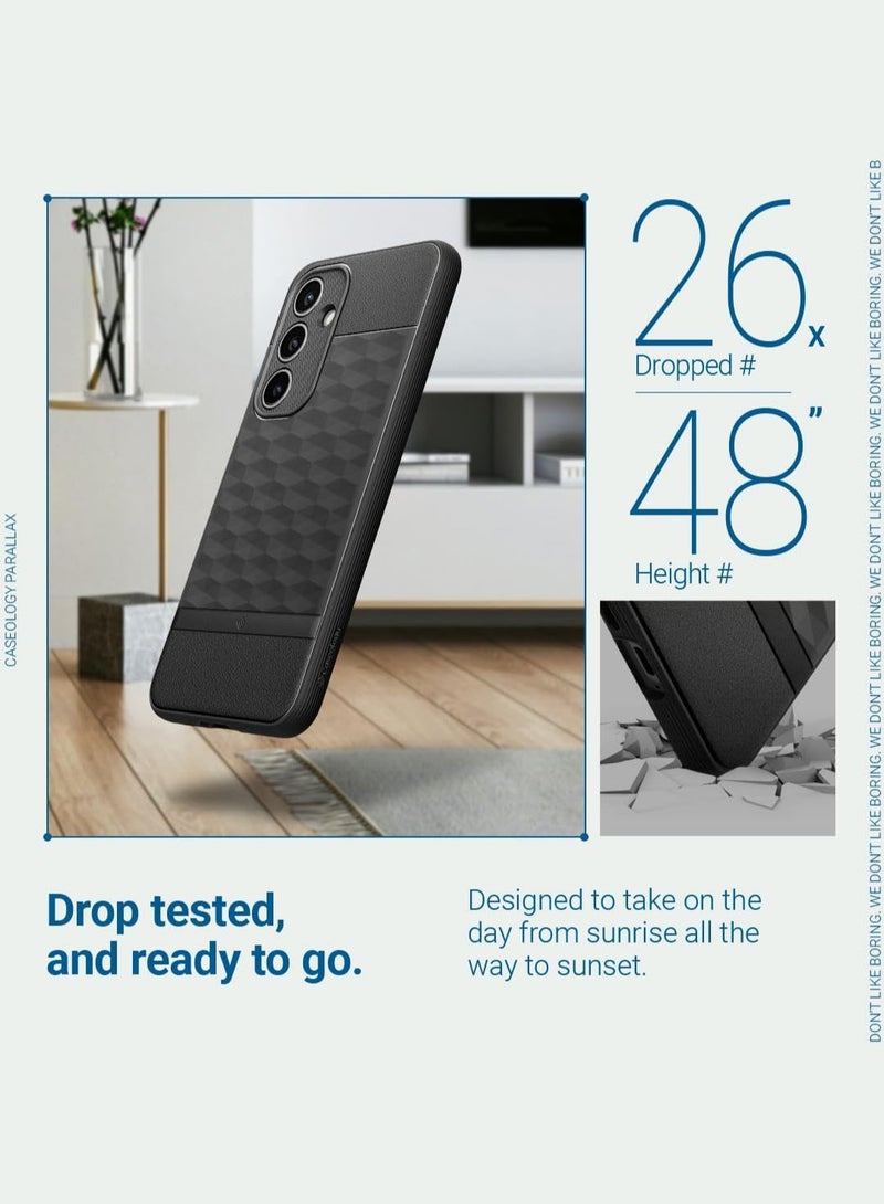 Caseology Parallax for Samsung Galaxy S24 FE Case Cover - Matte Black - Image 5
