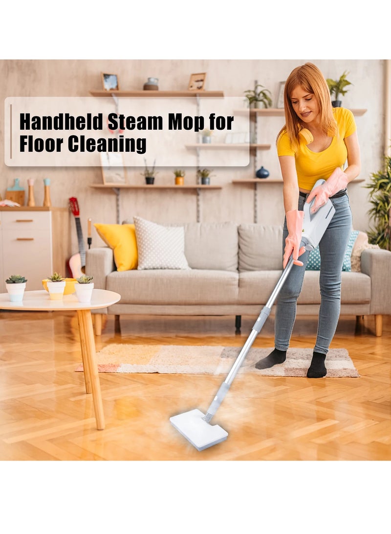 ET-LIFE Multifunction Handheld Steamer Cleaner, Steam Mop, Suit for Different Floor, for Living Room/Kitchen, 1400W, 370ml, CG1934 White - Image 5