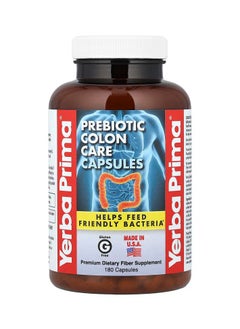 Yerba Prima Prebiotic Colon Care Digestion Support - 180 Capsule 