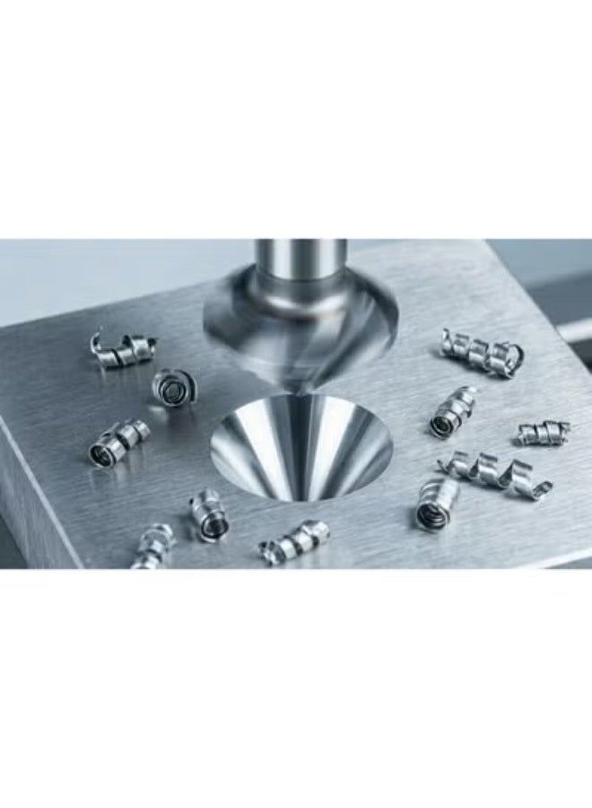 WSH-TOOLS Countersink HSS-G 90° DIN 335C uneven pitch Set of 6pcs AlTiN | Chatter-Free Deburring Tool Dubai UAE - Image 2