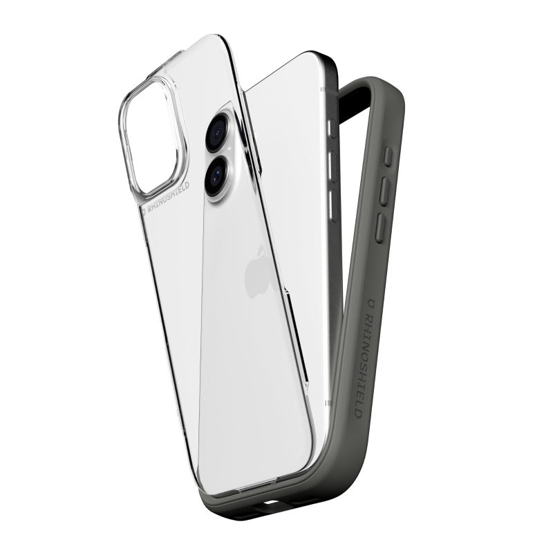 RhinoShield Phone Case Compatible with iPhone 17 Mod NX Modular Protective Bumper Case with Backplate Shockproof with Military Grade Drop Protection Graphite - Image 2