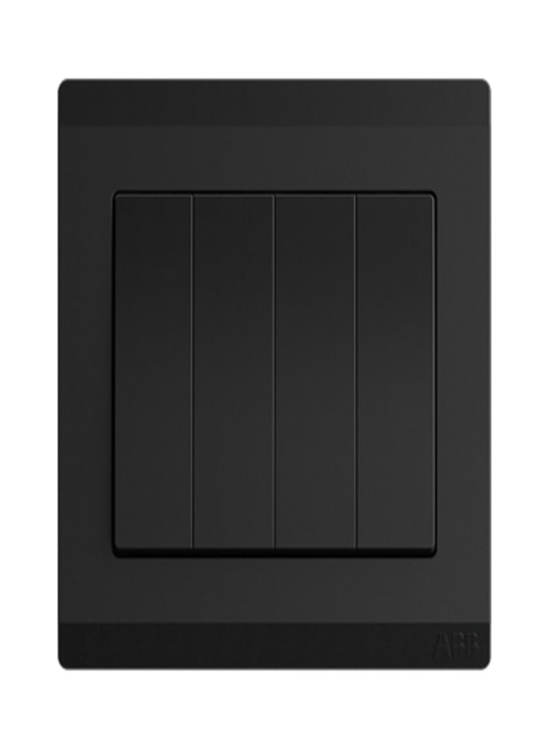 ABB BL108-885,4Gang 2Way 10AX Switch, Starry black