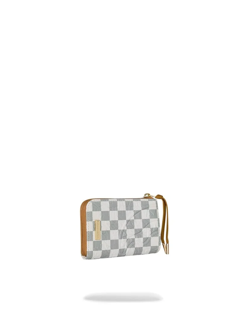 سبراي جراوند GRAFF EMBOSSED CREAM CHECK WALLET