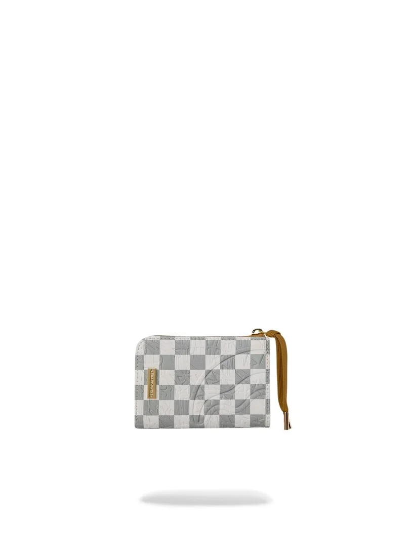 سبراي جراوند GRAFF EMBOSSED CREAM CHECK WALLET