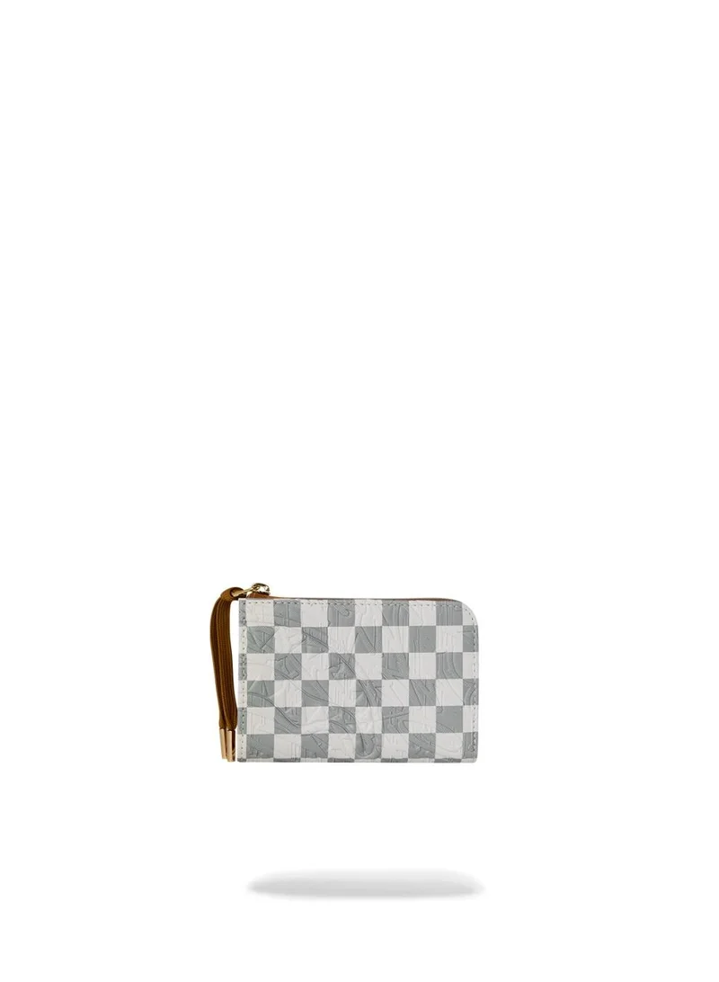 Sprayground  GRAFF EMBOSSED CREAM CHECK WALLET  | Best Price UAE