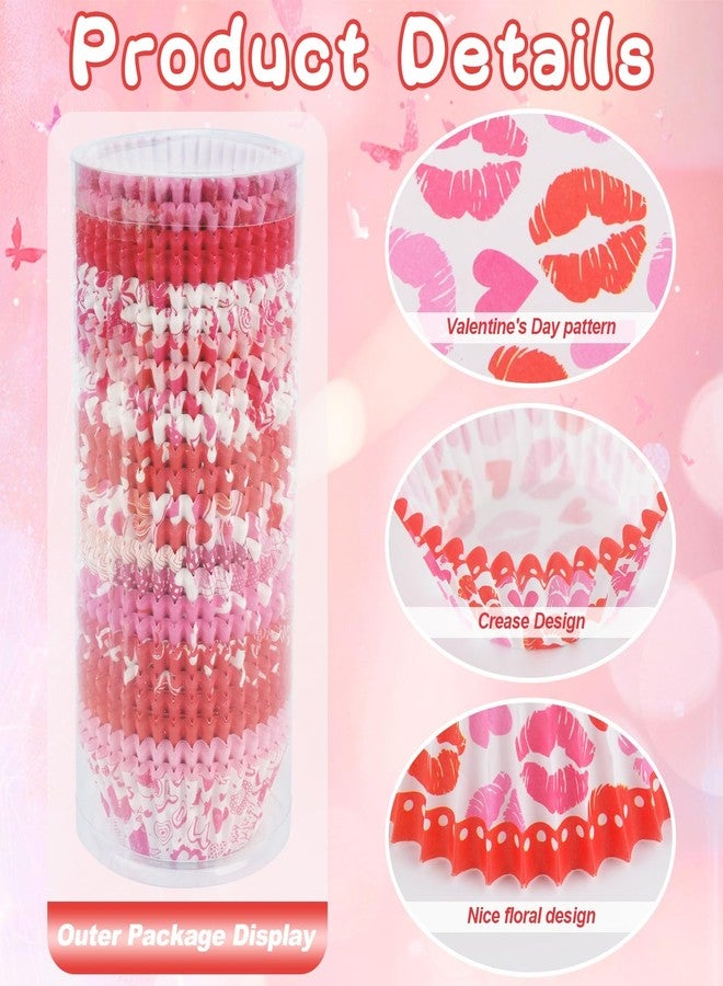 Qumenan 600 Pack Valentines Cupcake Liners Standard Muffin Cupcake Cups Cupcake Wrappers Paper for Wedding Party Decorations Supplies (12 Styles) - Image 3