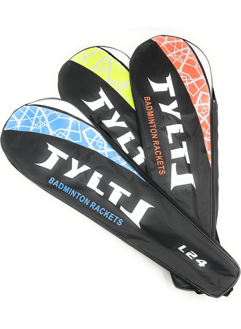 تايلت مجموعة من كرتين للريشة الطائرة وكرتين من الريش، مصنوعة من معدن خفيف الوزن ومتين، مناسبة للأولاد والبنات المبتدئين، مع حقيبة حمل، مثالية للعب في الأماكن المغلقة والمفتوحة، وعلى الشاطئ أو في الحدائق أو النزهات أو الأنشطة الرياضية الممتعة. - Image 2