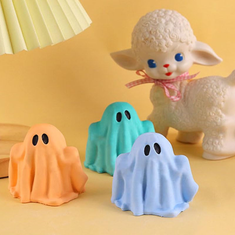 TOPYS Halloween Ghost Candle Silicone Mold DIY 3D Scented Candle Making Wax Mould Gypsum Ornament Resin Soap Chocolate Mold Home Decor - Image 3