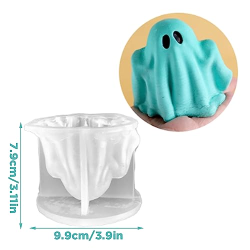 TOPYS Halloween Ghost Candle Silicone Mold DIY 3D Scented Candle Making Wax Mould Gypsum Ornament Resin Soap Chocolate Mold Home Decor - Image 2