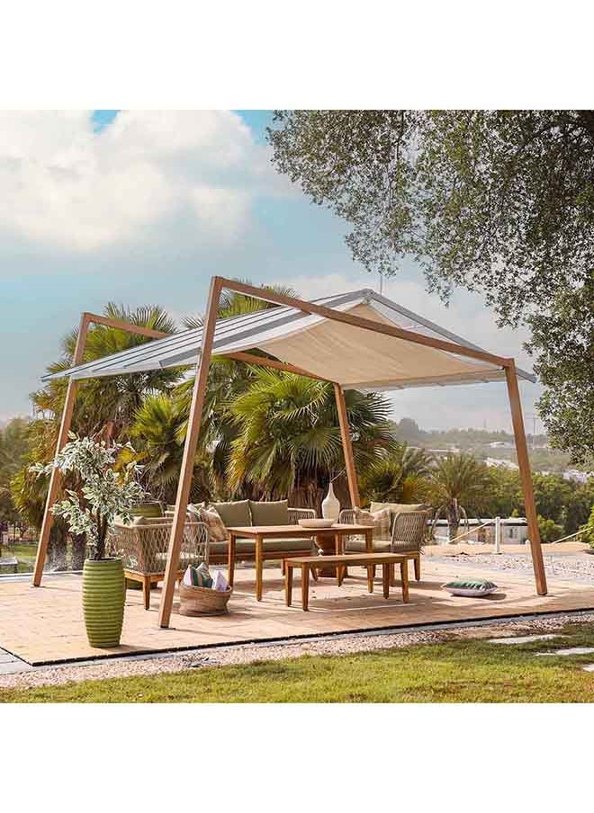 DANUBE HOME Darren Triangle Shaped Gazebo Party Tent Heavy Duty Party Tent For Camping Wedding Party Patio Backyard Lawn Beach Modern Outdoor Furniture 3X4M  - Image 3