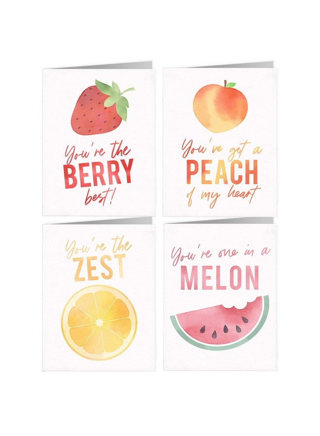 ليتل نوتس باي كومب تايم بطاقات تهنئة بالفواكه السعيدة (12 بطاقة ومظاريف فارغة) - Image 1