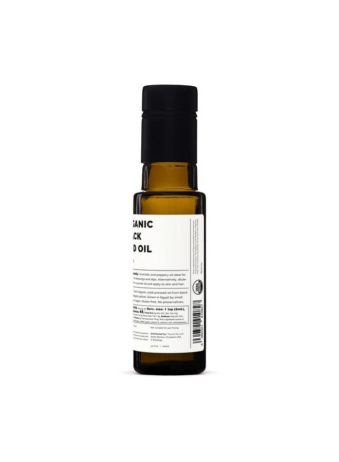 Erbology 100% Organic Black Seed Oil 3.4 Fl Oz Nigella Sativa Cold Pressed Over 1.5% Thymoquinone Supports Digestive Health And Immunity Non Gmo No Additives Or Preservatives - Image 4