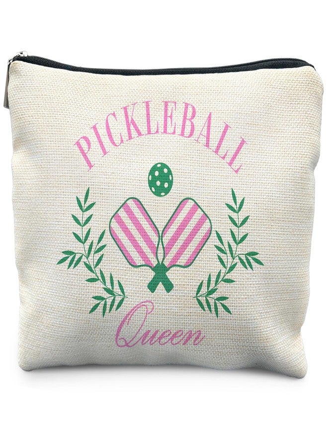 RYYCDOI Pickleball Queen Makeup Bag, Pickleball Gifts for Women, Gifts for Pickleball Lovers, Pickleball Stuff, Pickleball Accessories for Women, Pickleball Cosmetic Bag Toiletry Bag - Image 1