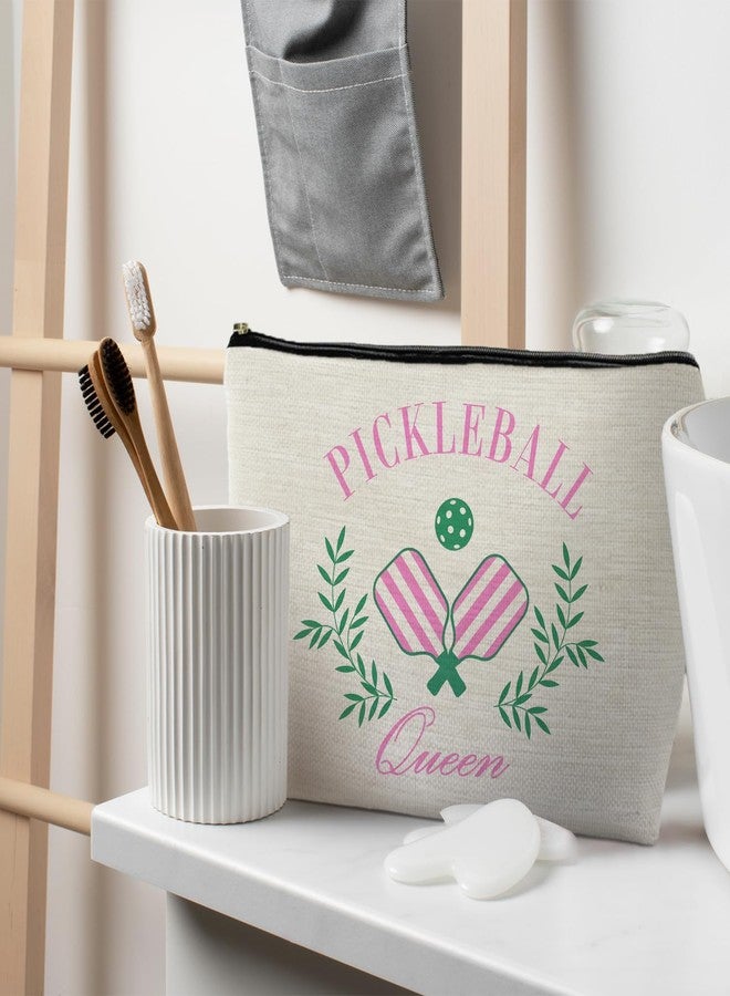 RYYCDOI Pickleball Queen Makeup Bag, Pickleball Gifts for Women, Gifts for Pickleball Lovers, Pickleball Stuff, Pickleball Accessories for Women, Pickleball Cosmetic Bag Toiletry Bag - Image 4