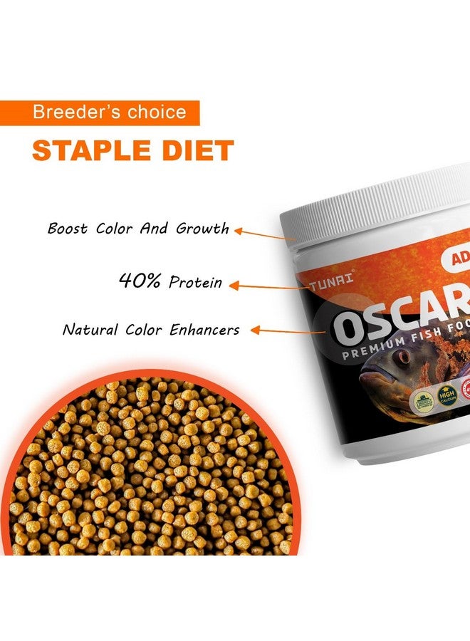 طعام سمك أوسكار سوبريم فورمولا | 4 مم، 500 جرام | يحتوي على 40% بروتين لأسماك أوسكار متوسطة وكبيرة الحجم، في جميع مراحل الحياة، حبيبات - Image 3