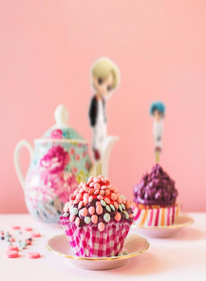 Seyal K-Pop Cupcake Topper - Cute and Stylish Party Decoration for Cupcakes, Decorative Dessert Topper for Birthday Celebrations, Events, Parties, Dessert Tables, Special Occasions & Festive Gatherings - Image 5