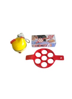 Generic Electric Egg Boiler with Non-Stick Flip Part and 7 Pancake Holes  - Image 2