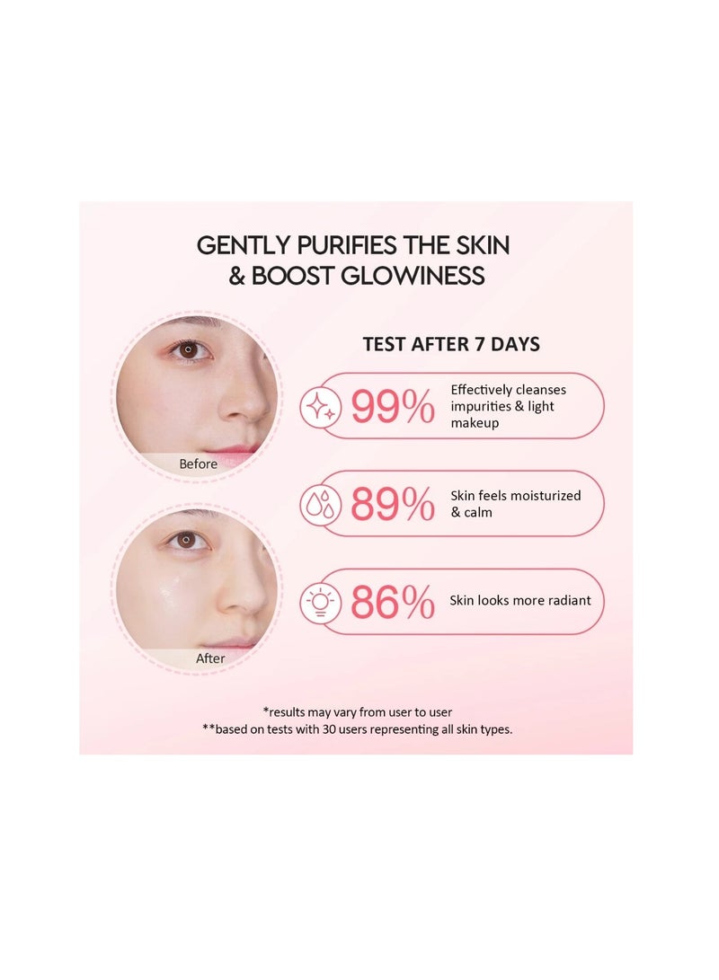 Glad2Glow Milk Amino Acid Gentle Cleanser Face Wash Brighten Hydrating pencuci muka skincare facial wash Oil Control - Image 4