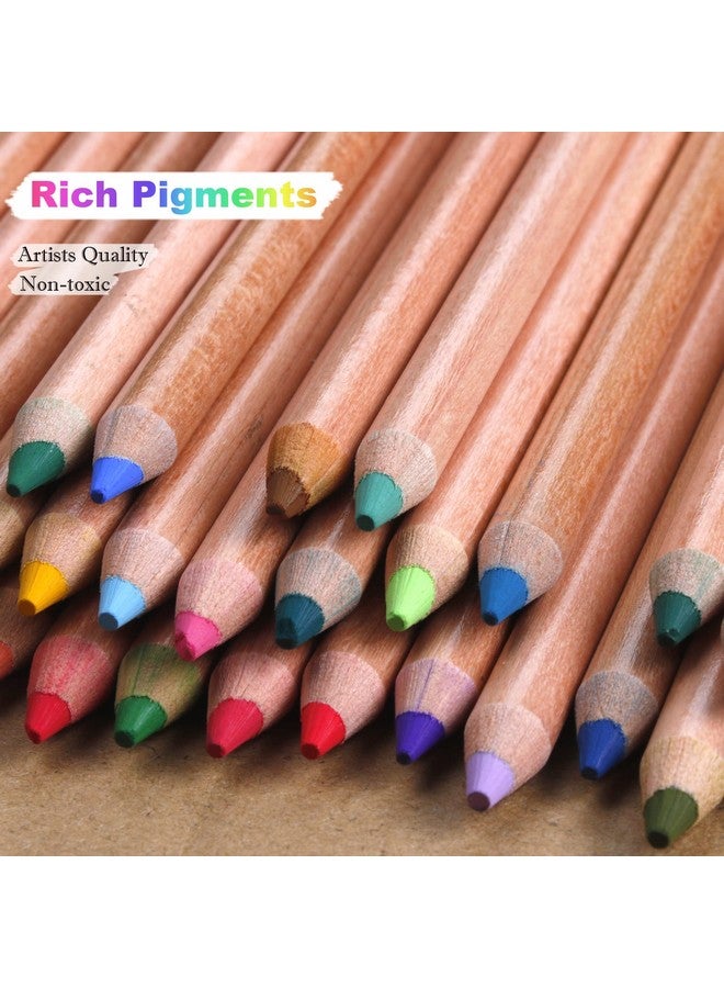 كالور مجموعة أقلام تلوين بالطباشير من برو باستيل مكونة من 50 لونًا من أقلام الفحم الملونة لرسم ورسم وتلوين لوازم التظليل للفنانين البالغين - Image 5