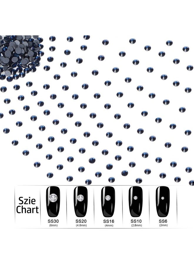 LPBeads 2000 Pieces SS20 Montana Hotfix Rhinestones Flatback Round Crystal Glass Rhinestones Gems for Crafts Nail Face Art Clothes Shoes Bags DIY - Image 3