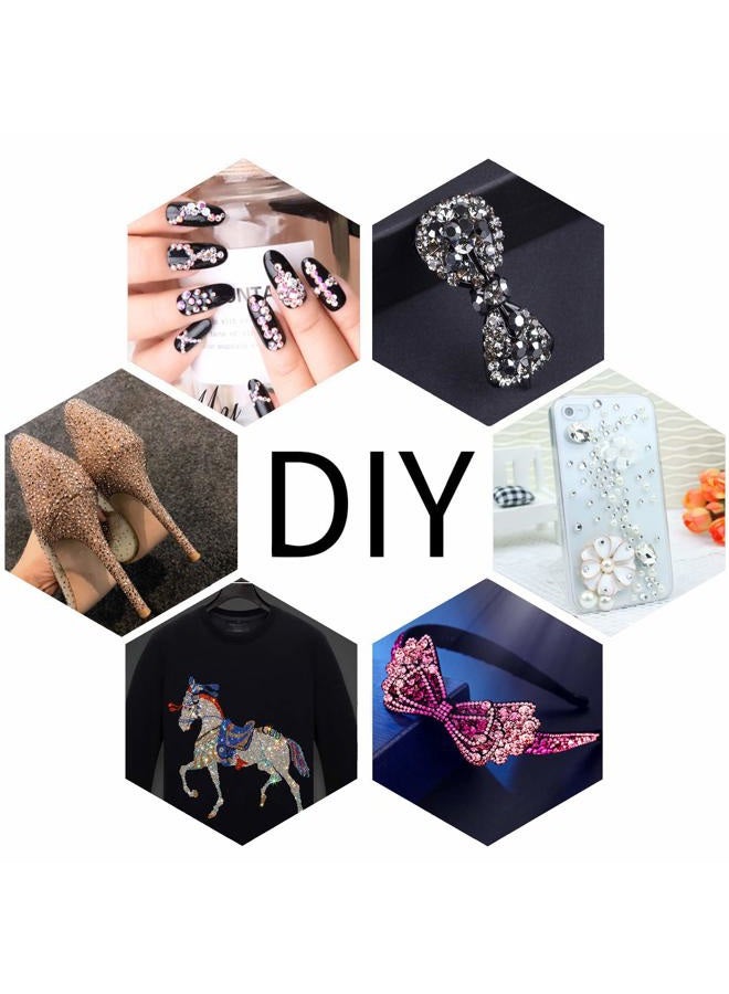 LPBeads 2000 Pieces SS20 Montana Hotfix Rhinestones Flatback Round Crystal Glass Rhinestones Gems for Crafts Nail Face Art Clothes Shoes Bags DIY - Image 5