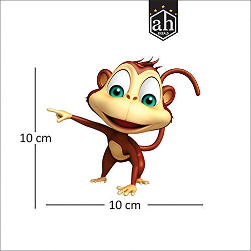 AH Decals Amazing Animal Cartoon 3D Wall Switch Board Stickers for Living Bed Kids Room | (Set of 5) - Image 2