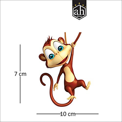 AH Decals Amazing Animal Cartoon 3D Wall Switch Board Stickers for Living Bed Kids Room | (Set of 5) - Image 4