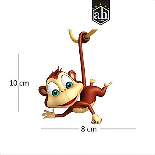 AH Decals Amazing Animal Cartoon 3D Wall Switch Board Stickers for Living Bed Kids Room | (Set of 5) - Image 3