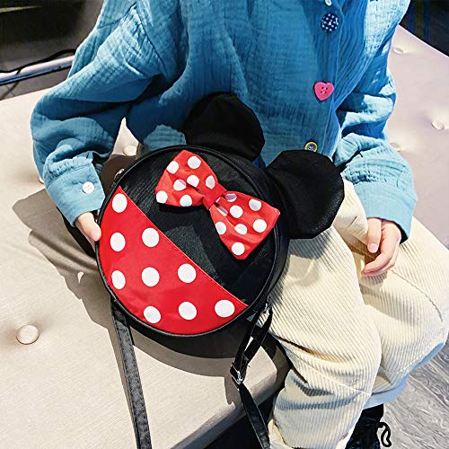 Voikukka Cute Girls Disney Crossbody Purse Toddler Purses Minnie Mouse Purse for Little Girl Trip Travel Toddler Cross Body Bag Small Kids Mini Mouse Accessories Purses - Image 4