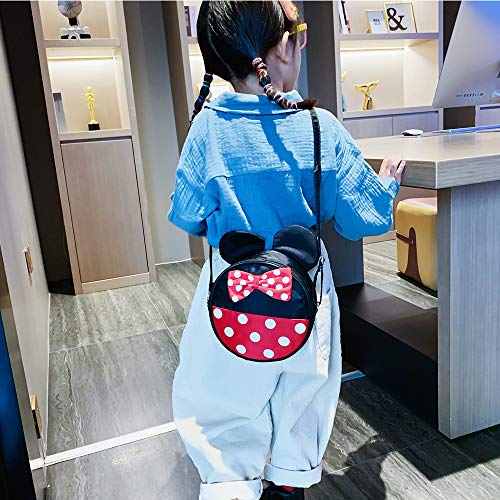 Voikukka Cute Girls Disney Crossbody Purse Toddler Purses Minnie Mouse Purse for Little Girl Trip Travel Toddler Cross Body Bag Small Kids Mini Mouse Accessories Purses - Image 2