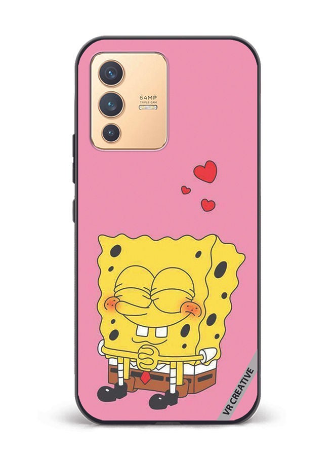 VR CREATIVE Protective Case Cover For Vivo V23 5G Spongebob Design Multicolour - Image 1