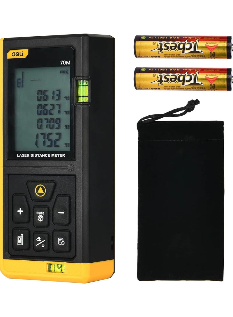 ديلي جهاز قياس المسافات بالليزر Deli DL4169، مدى يصل إلى 60 مترًا، شاشة بحجم 1.7 بوصة - Image 1