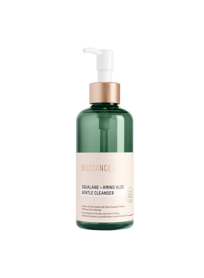 BIOSSANCE Squalane + Amino Aloe Gentle Cleanser. Foaming Gel Face Wash To Deeply Clean Pores And Remove Makeup. Hydrating, Non-Stripping Formula (6.76 Fl Oz) - Image 1