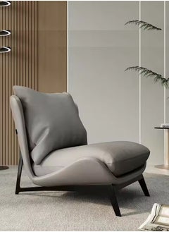 Raffine Modern Luxury Nordic Living Room Armchair with Recliner Footrest  Accent Lounge Sofa Chair for Relaxed Sitting Home Furniture 75x67x45cm  - Image 2