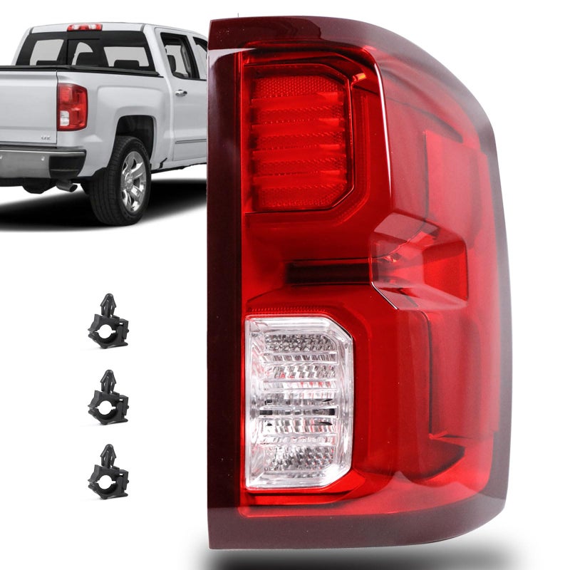 Lochnchn LED Tail Light Compatible with Chevy Silverado 1500 2016 2017 2018 Rear Taillight Assembly Brake Lamp Right Passenger Side Replace 84288719 GM2801294