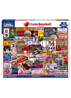 WHITE MOUNTAIN White Mountain Puzzles - I Love Baseball - 1000 Piece Jigsaw Puzzle  - Image 2