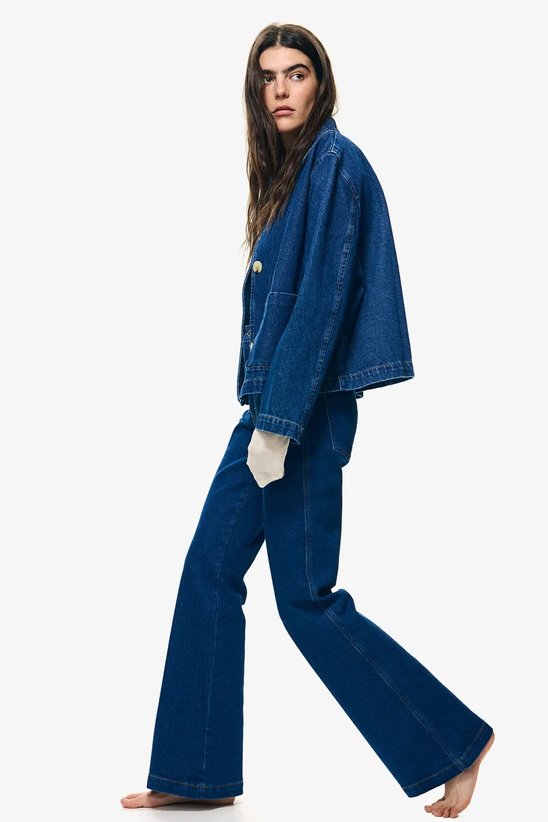 H&M Flared Ultra High Jeans