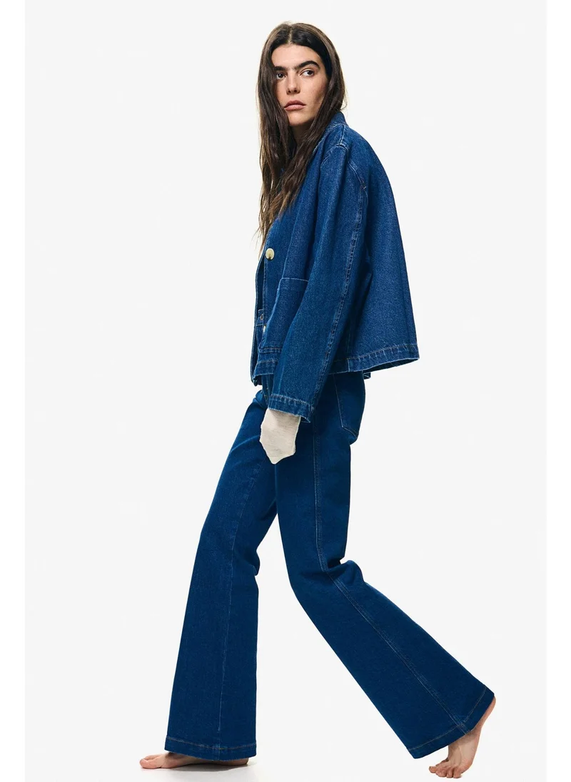 H&M Flared Ultra High Jeans