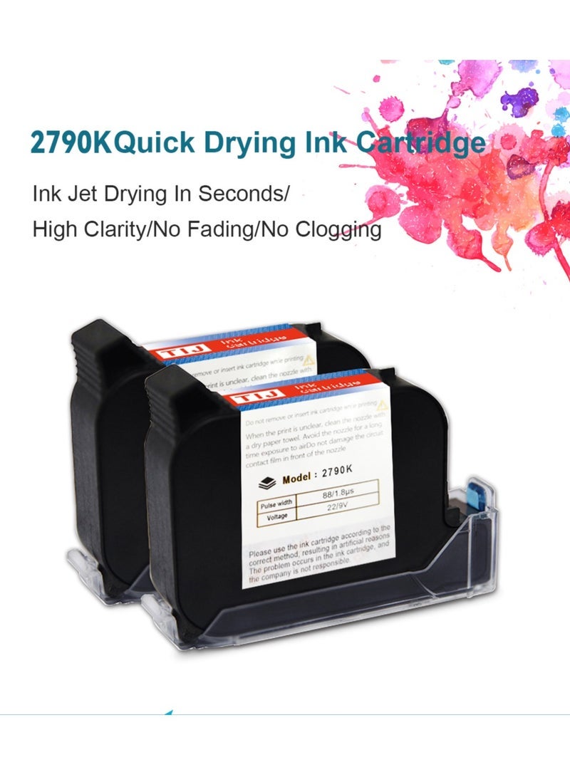 2790K Original Solvent Quick Dry Ink Cartridge Original Aqueous Water Soluble Ink Cartridge Replacement Handheld Inkjet Printer MX3S/D10 (Blue) - Image 2
