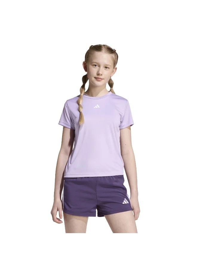 Adidas Jg Tr-Es T Purple Training T-Shirts For Junior 5-6Y