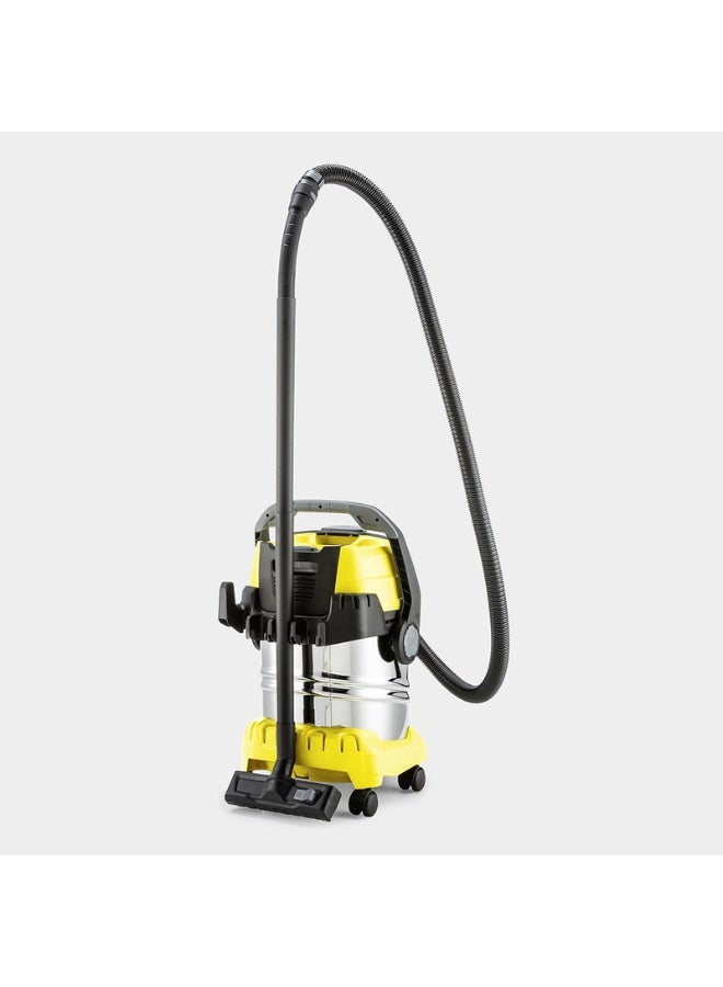 KARCHER WD 5 S Wet and Dry Vacuum Cleaner with Blower Function, 1200W Power, 25L Stainless Steel Container, Patented Filter Cleaning & 2.2m Hose, for Garage, Workshop & Renovations, Yellow 25 L 1200 W 16283830.0 Yellow - Image 4