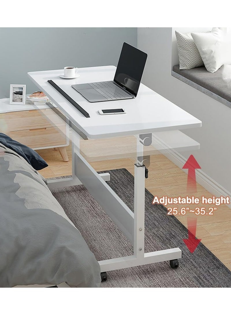 DubaiGallery طاولة لابتوب قابلة للتعديل في الارتفاع، محطة عمل كمبيوتر مرتفعة، ارتفاع قابل للتعديل، مناسبة بجانب السرير، الأريكة، غرفة المعيشة، غرفة النوم - Image 2